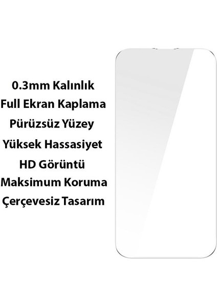 Apple iPhone 14 6.1inc Silikon Kılıf ve Full Kaplama Kırılmaz Ekran Koruyucu, Darbe Emici Kılıf