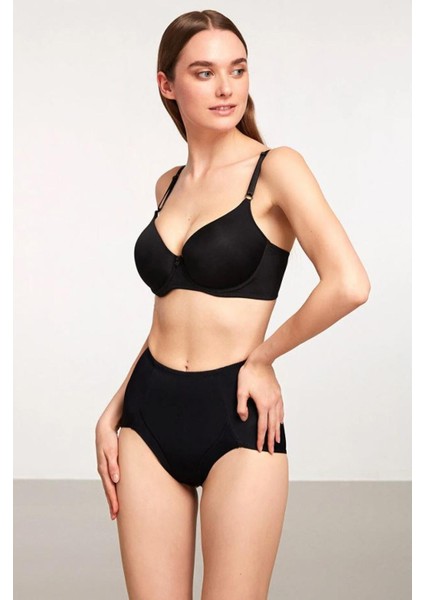 Siyah Dikişsiz Korse Külot