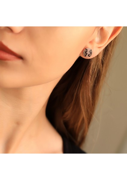 925 Ayar Gümüş Leopar Desen Küpe