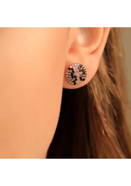 925 Ayar Gümüş Leopar Desen Küpe fiyatları