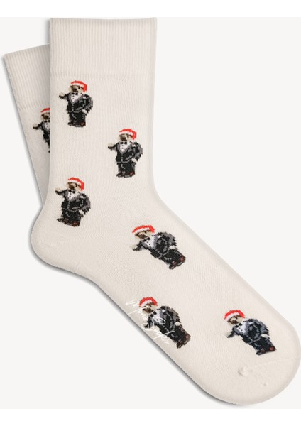 Mono Socks 3'lü Teddy Bear Yılbaşı Christmas Çorabı