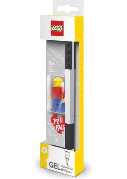 Pen, Black Gel Pen - Red With Minifigure