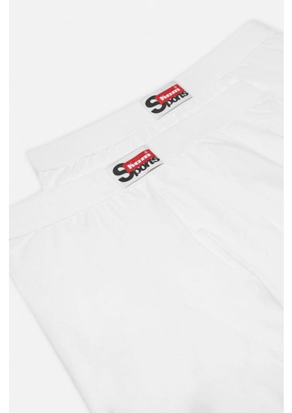 2'li Beyaz Pamuklu Erkek Boxer fiyatları