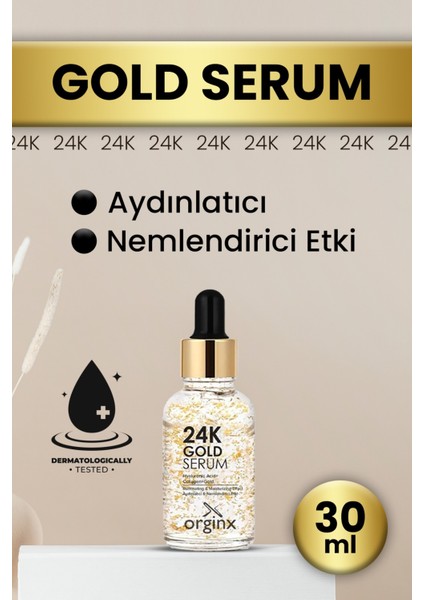 24K Altın Parçacıklı Serum 30 ml