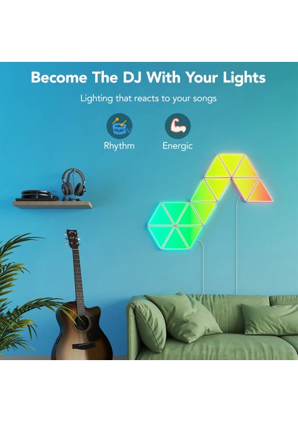 Glide Triangle Light Panels Üçgen Işıklı Paneller