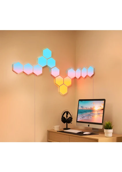 Glide Hexa Light Panels Altıgen Işıklı Paneller