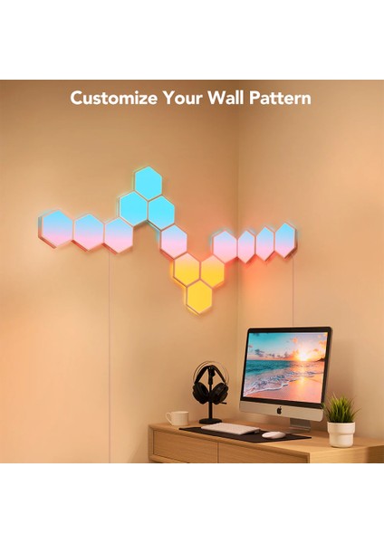 Glide Hexa Light Panels Altıgen Işıklı Paneller