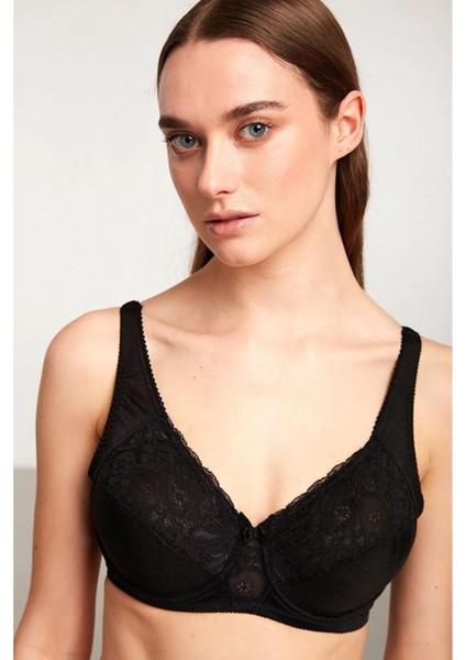 Siyah Rahat Askılı Toparlayıcı Sütyen