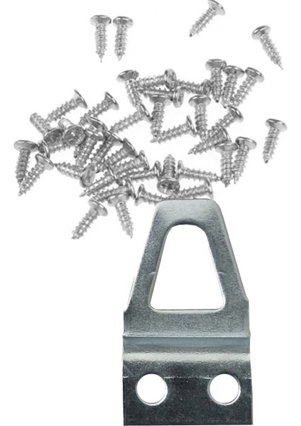 Eğik Tablo Çerçeve Askısı 10 Adet ve Vidaları 18X33 mm