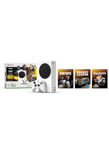 Xbox Series S 512GB Gilded Hunter Paketiv - Fortnite + Rocket League + Fall Guys ( Microsoft Türkiye Garantili )