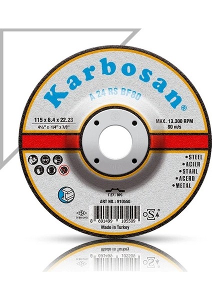 180x6.4 Taşlama Taşı 20 Adet