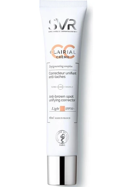 Svr Clairial Spf 50 Cc Krem 40 Ml - Açık Ton