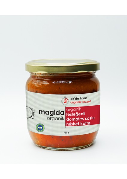 Organik Fesleğenli Domates Soslu Misket Köfte 320 gr