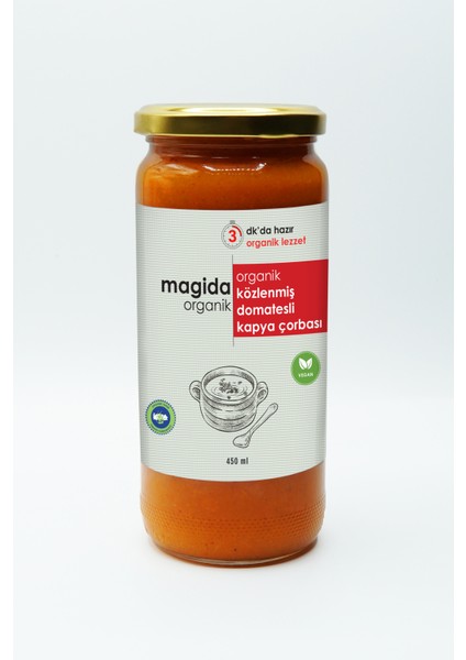 Organik Közlenmiş Domatesli Kapya Çorbası 450 ml
