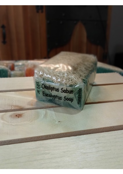 Doğal Naturel Kabak Lifli Eşek Sütlü El Yapımı Okaliptus Sabunu 120 Gr