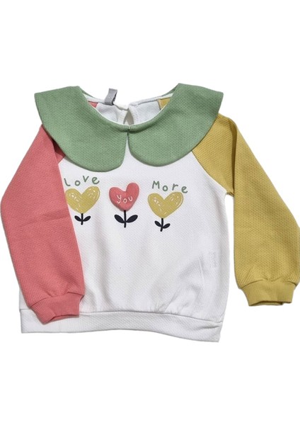 Bebe Yaka Tek Üst Sweatshirt