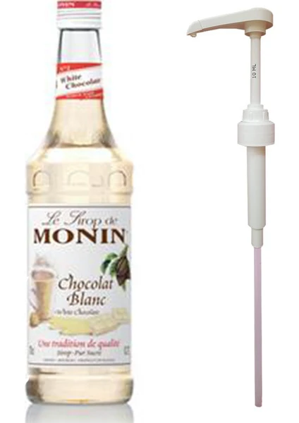 White Chocolate / Beyaz Çikolata 700 ml Şurup + Monin Şurup Pompası