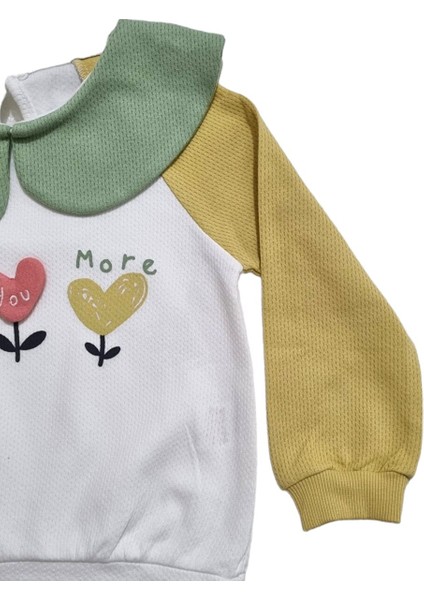Bebe Yaka Tek Üst Sweatshirt