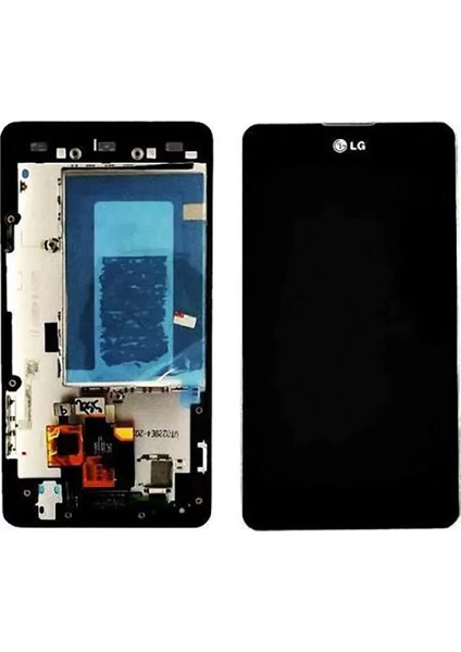 Lg Optimus G E975 LCD Ekran Dokunmatik Siyah Çıtalı