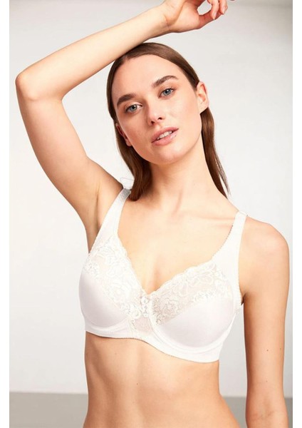 Beyaz Rahat Askılı Toparlayıcı Sütyen