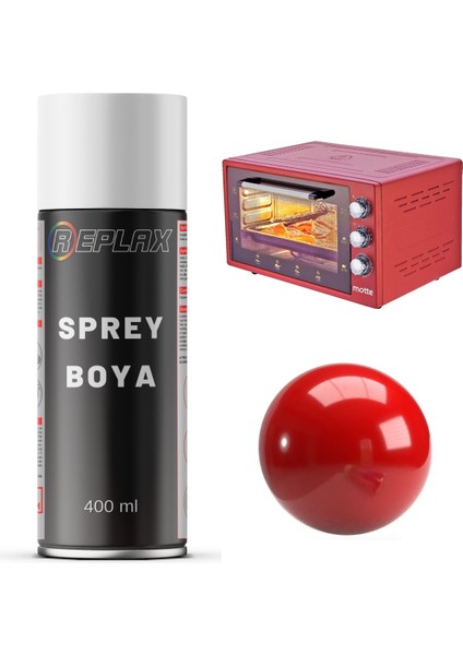 Kırmızı Isıya Dayanıklı 250° Fırın Sprey Boyası 400 Ml
