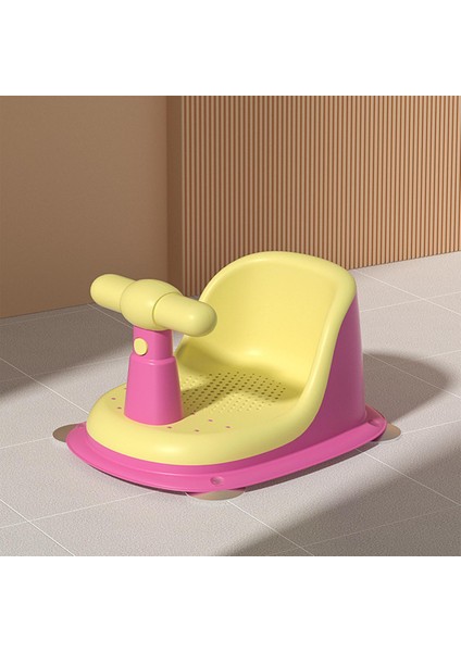 Bebek Banyo Koltuk Banyo Küveti Koltuk Yumuşak Koltuk Pedi 6 Aylık Erkekler Için Anti Kayma Sarı Pembe, Tip 02 (Yurt Dışından)