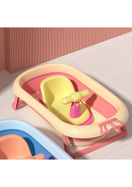 Bebek Banyo Koltuk Banyo Küveti Koltuk Yumuşak Koltuk Pedi 6 Aylık Erkekler Için Anti Kayma Sarı Pembe, Tip 02 (Yurt Dışından)