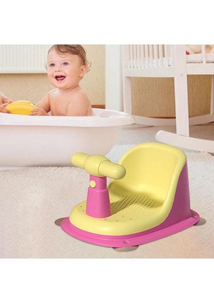 Bebek Banyo Koltuk Banyo Küveti Koltuk Yumuşak Koltuk Pedi 6 Aylık Erkekler Için Anti Kayma Sarı Pembe, Tip 02 (Yurt Dışından)