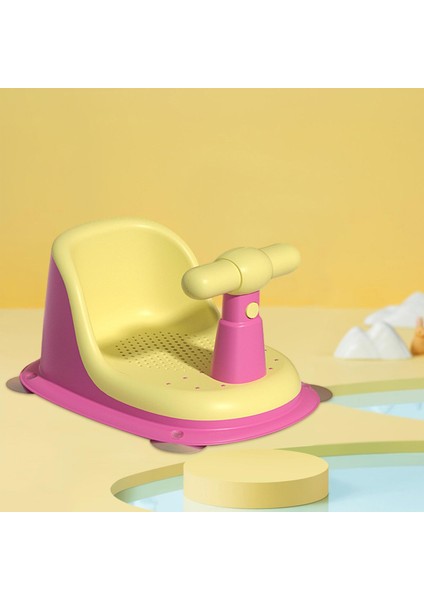 Bebek Banyo Koltuk Banyo Küveti Koltuk Yumuşak Koltuk Pedi 6 Aylık Erkekler Için Anti Kayma Sarı Pembe, Tip 02 (Yurt Dışından)