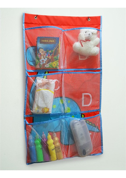 Binbirreyon Fileli Duvar Cebi 6 Gözlü Organizer 45X80CM PB114