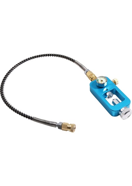 Valf Tüplü Adaptör 4500PSI Yüksek Basınçlı Alaşım Doldurma Adaptör Çapı 6mm Mavi Adaptör (Yurt Dışından)