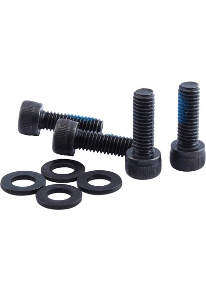 4 Adet Bisiklet Disk Fren Montaj Adaptörü Yıkayıcılar ile Çelik Vidalar Yeni M6 x 18 mm (Yurt Dışından)