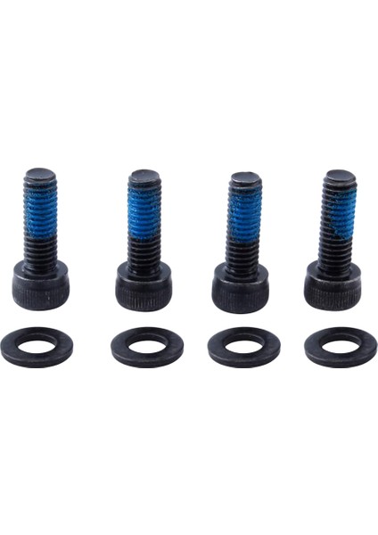 4 Adet Bisiklet Disk Fren Montaj Adaptörü Yıkayıcılar ile Çelik Vidalar Yeni M6 x 18 mm (Yurt Dışından)