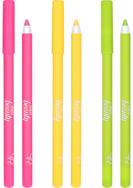 Mıss Beauty Göz Kalemi Seti Canlı Renkler 2 Adet Kolay Sürüm ve Kalıcı