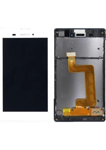 Sony Xperia T3 LCD Ekran Dokunmatik Beyaz Çıtalı