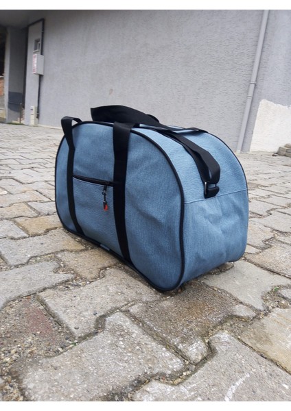 Nfystyle Orta Boy Unisex El ve Omuz Askılı Seyahat Çantası Fitness El Valizi Açık Mavi fiyatları