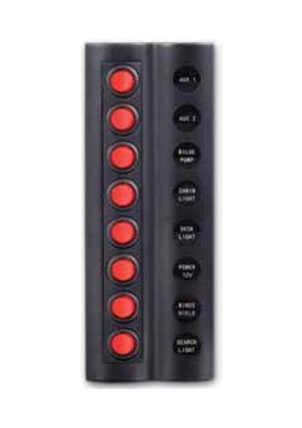 Switch Panel 8’li 90X235 mm Otomatik Sigortalı