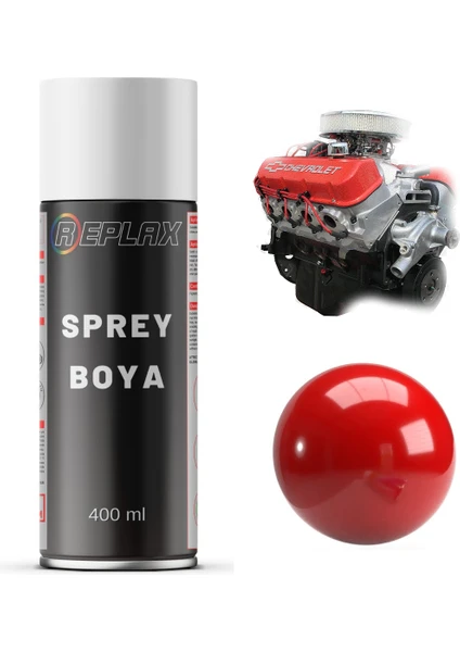 Kırmızı Motor Blok Silindir Isıya Dayanıklı 250° Sprey Boyası 400 Ml