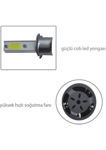 Power Turbo H3 LED Xenon Şimşek Zenon Mükemmel Işık