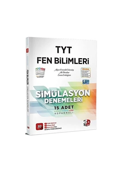 3D Yayınları TYT Fen Bilimleri Simülasyon Denemeleri