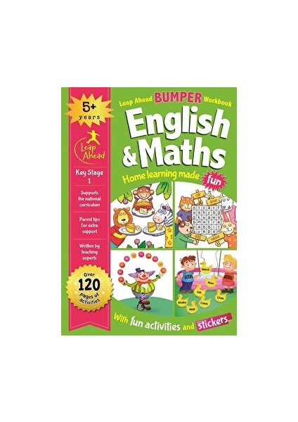 Leap Ahead Bumper Workbook: 5+ Years English And Maths