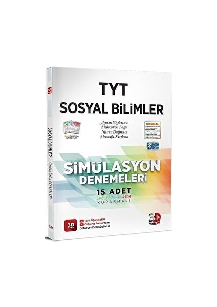 3D Yayınları TYT Sosyal Bilimler Simülasyon Denemeleri