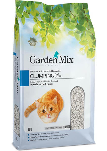 Gardenmix Bentonit Parfümsüz Kalın 10L