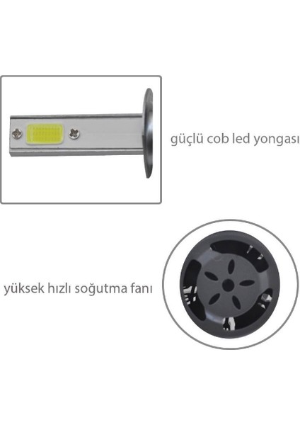 Power Turbo H1 LED Xenon Şimşek Zenon Mükemmel Işık