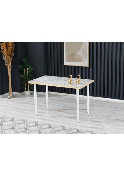 70 x 120 cm Masa Mutfak Masası Yemek Masası Çalışma Masası Beyaz