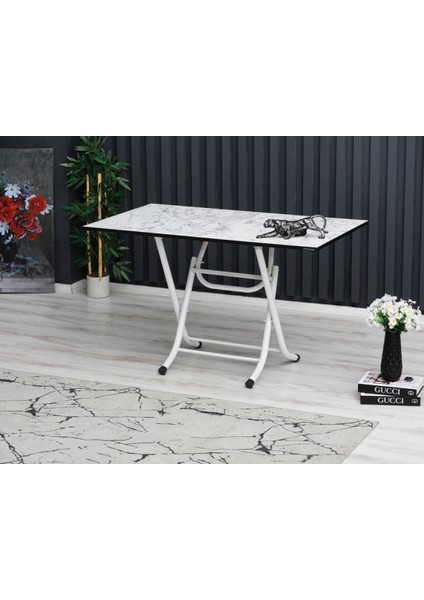 60 x 100 cm Katlanır Masa Kamp Masası Karavan Masası Mutfak Masası Balkon Masası Çalışma Masası Beyaz fiyatları