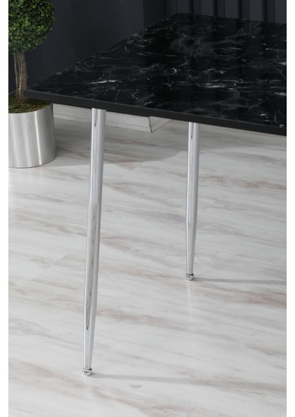 60 x 100 cm Masa Mutfak Masası Yemek Masası Çalışma Masası Siyah