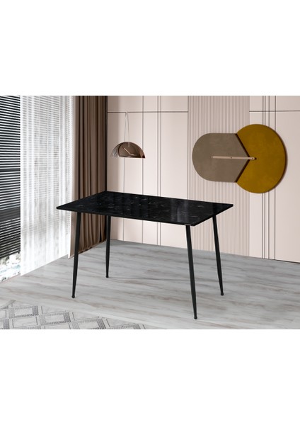 60 x 100 cm Masa Mutfak Masası Yemek Masası Çalışma Masası Siyah