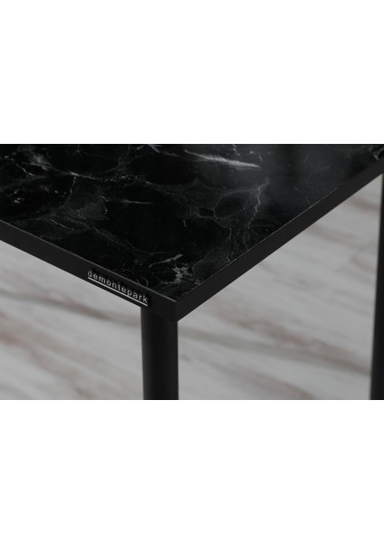 60 x 100 cm Masa Mutfak Masası Yemek Masası Çalışma Masası Siyah