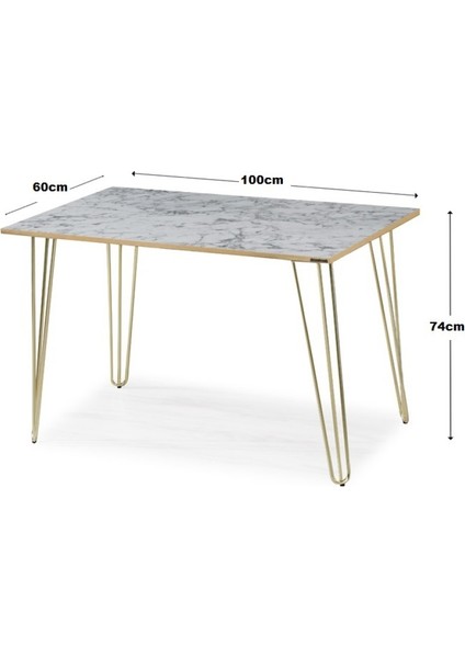 60 x 100 cm Masa Mutfak Masası Yemek Masası Çalışma Masası Beyaz